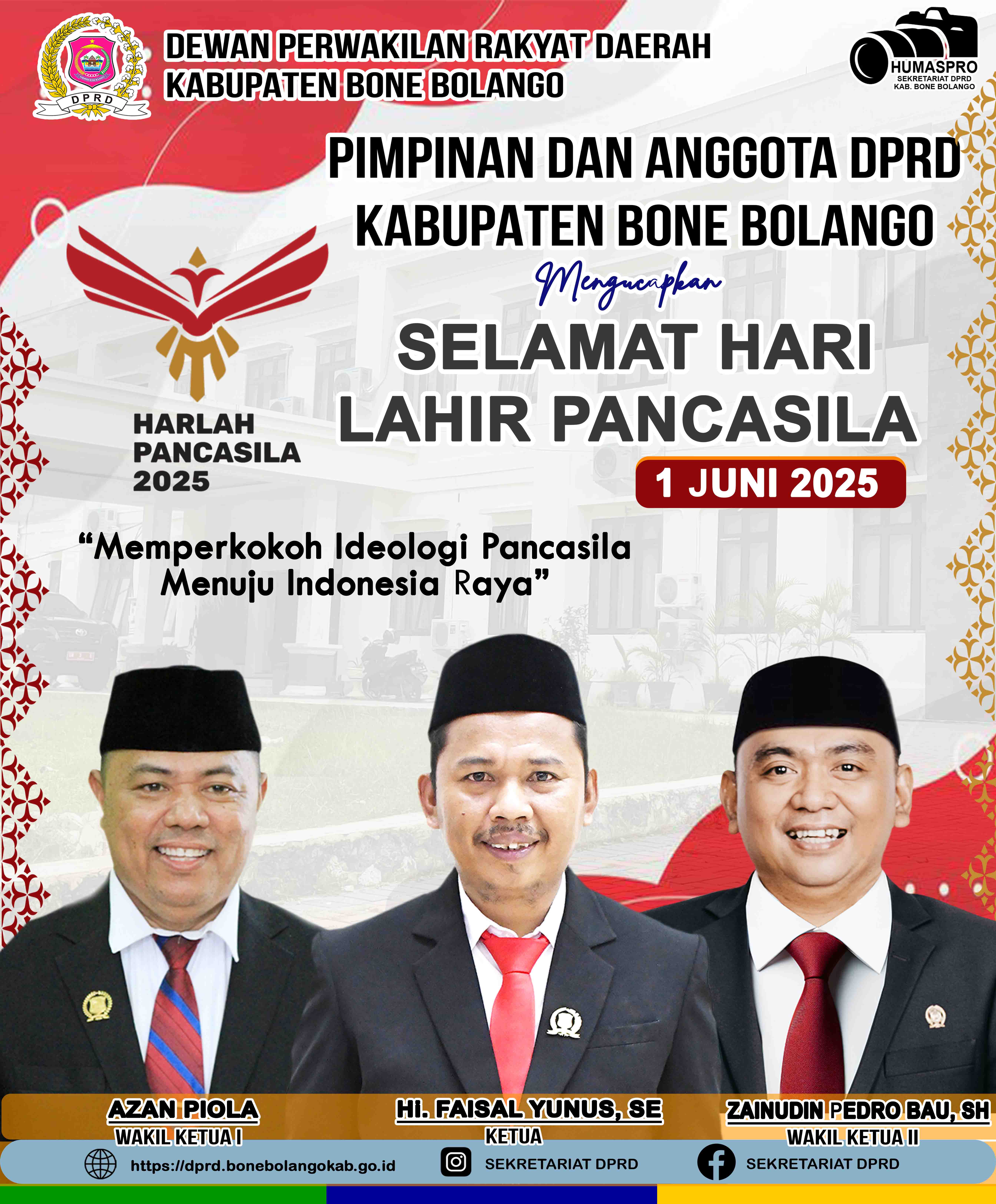  SELAMAT MEMPERINGATI HARI LAHIR PANCASILA  TAHUN 2025